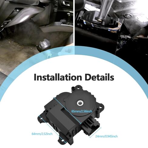AC Heater Blend Door Flap Actuator 7 Pin Compatible with Mitsubishi Grandis 2004-2012 Replaces 063700-7321 0637007321, Auto Climate Control Flap Actuator Motor in Kuwait