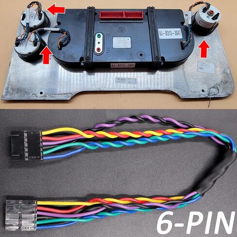 6 Pins Instrument Cluster Gauges Jumper Connector Wiring Harness Pigtail Plug for Freightliner Cascadia 2008-2017, Coronado 2001-2020, Columbia 2000-2020 8014584005 A22-61849-101 in Kuwait