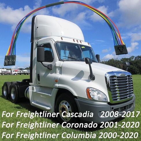 6 Pins Instrument Cluster Gauges Jumper Connector Wiring Harness Pigtail Plug for Freightliner Cascadia 2008-2017, Coronado 2001-2020, Columbia 2000-2020 8014584005 A22-61849-101 in Kuwait