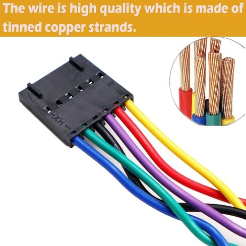 6 Pins Instrument Cluster Gauges Jumper Connector Wiring Harness Pigtail Plug for Freightliner Cascadia 2008-2017, Coronado 2001-2020, Columbia 2000-2020 8014584005 A22-61849-101 in Kuwait