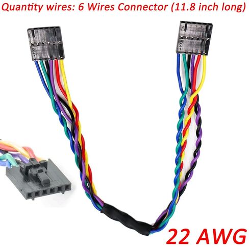 6 Pins Instrument Cluster Gauges Jumper Connector Wiring Harness Pigtail Plug for Freightliner Cascadia 2008-2017, Coronado 2001-2020, Columbia 2000-2020 8014584005 A22-61849-101 in Kuwait