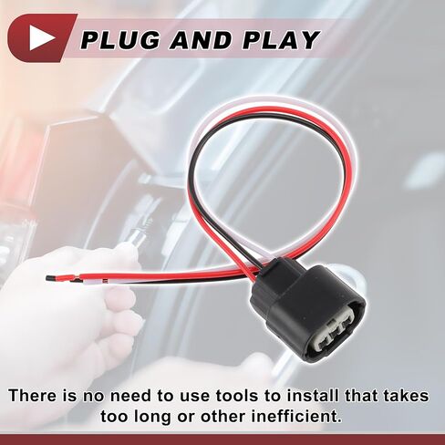 Motoforti 2 Set Turn Signal Socket Wiring for Honda CR-V No.33302S5AA01 Lamp Bulb Pigtail Connector Harness with Wire Connectorx2 Heat Shrink Terminalx6 in Kuwait
