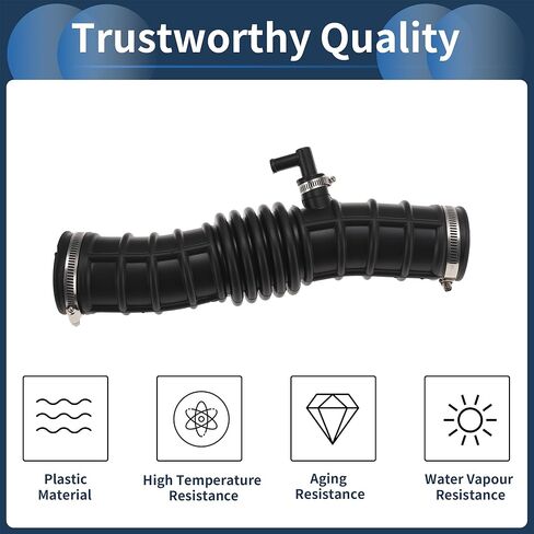Engine Air Intake Hose for Nissan Cube Z12 Air Intake Duct No.16576-1KA0A Plastic Clamp 1 Set in Kuwait