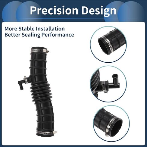 Engine Air Intake Hose for Nissan Cube Z12 Air Intake Duct No.16576-1KA0A Plastic Clamp 1 Set in Kuwait