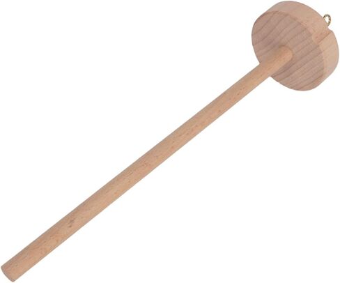 VINGVO Wooden Drop Spindle, Beechwood Top Whorl Spinning Wheel, Hand Carved Yarn Spindle with Notch & Hook, Ideal for Knitting, Crocheting, Beginners & Advanced Users in Kuwait