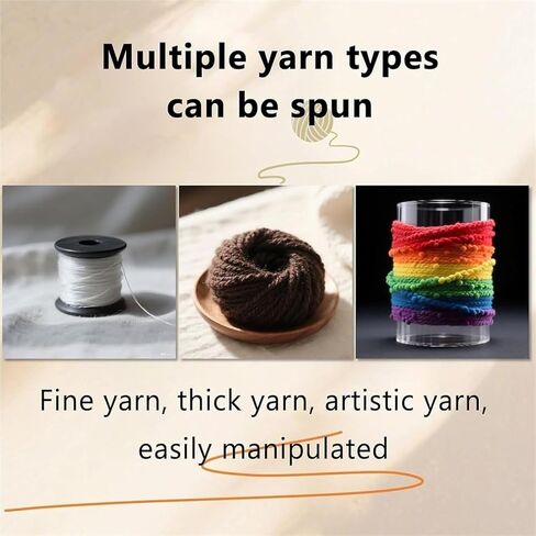 12V Electric Yarn Wheel Kit, 3 Spools, 8oz Capacity, 800 RPM, 12mm Aperture - Ideal for Wool, Silk, and Fiber Weaving, Professional Quality Spinning Tool in Kuwait