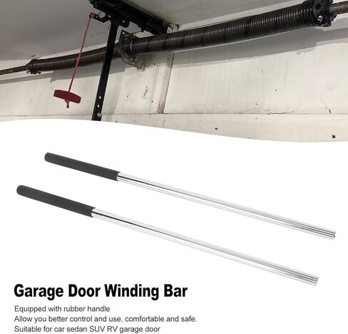 1/2 Inch Metal Torsion Rods Winding Bar for Car, Sedan, SUV, RV Garage Doors, with Rubber Handle in Kuwait