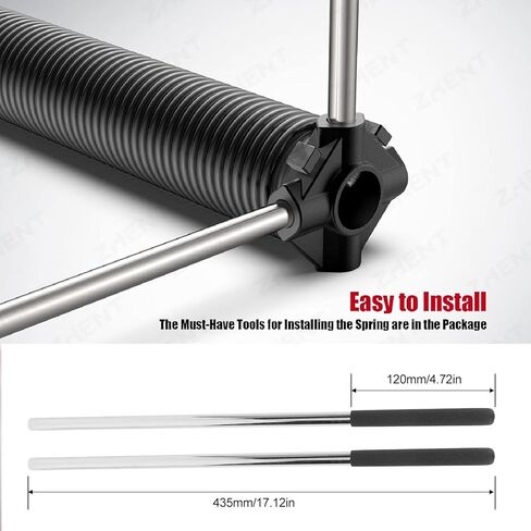 1/2 Inch Metal Torsion Rods Winding Bar for Car, Sedan, SUV, RV Garage Doors, with Rubber Handle in Kuwait