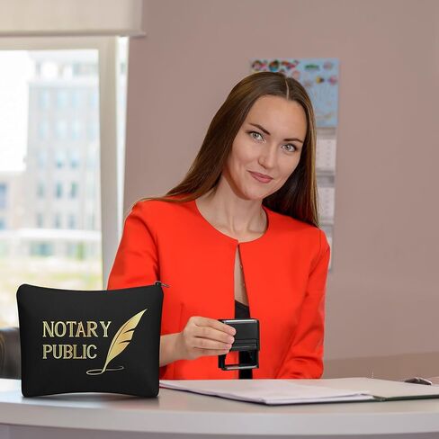 AmazingSpark 6 Pcs Notary Journal Log Book Thumbprint Fingerprint Ink Pad Notary Stamp and Bag and Invoice Receipt Book for Home, Office in Kuwait