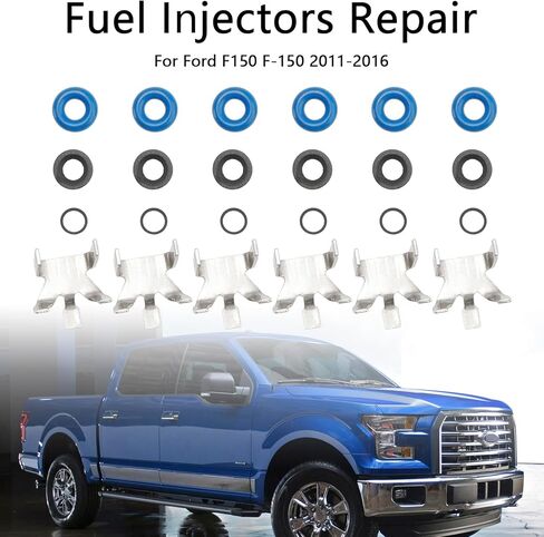 6 قطعة مجموعة سدادات إصلاح حاقن الوقود مناسبة لفورد F150 3.5L Turbo EcoBoost 2011-2016 BL3Z9F593B CM5202, CM5211 BL3Z-9F593-B, 4-801 4801 82215782 in Kuwait