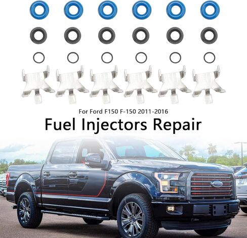 6 قطعة مجموعة سدادات إصلاح حاقن الوقود مناسبة لفورد F150 3.5L Turbo EcoBoost 2011-2016 BL3Z9F593B CM5202, CM5211 BL3Z-9F593-B, 4-801 4801 82215782 in Kuwait