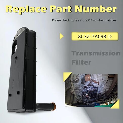 5R110W مجموعات فلتر ناقل الحركة للسيارات حشية وعاء الزيت المتوافقة مع Ford E-350 E-450 F-250 F250 F-350 F350 F-450 F450 F-550 F550 Super Duty F53 F-53 F59 F-59# 8C3Z7A098D in Kuwait