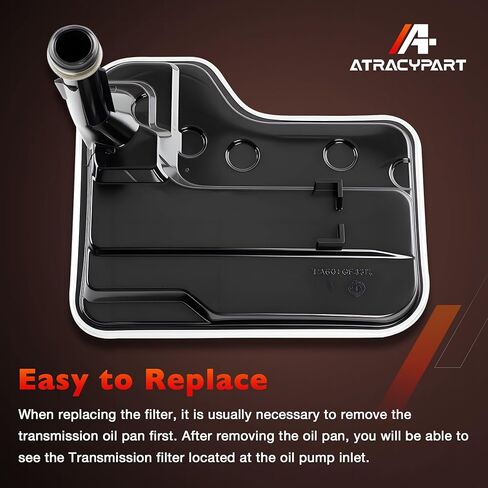 6L45E CL45E Automatic Transmission Filter & Oil Pan Gasket Kit Compatible with 2007-2013 BMW 128i 328i 328xi M3 X3, Replaces 24117593565 24117572618 in Kuwait