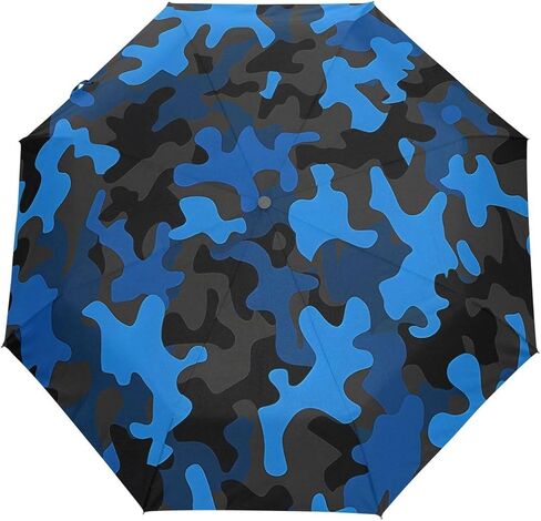 Zebra Stripe Umbrella, Auto Open Umbrella Compact Folding Sun Rain Protection, Windproof for Kids Women Men in Kuwait