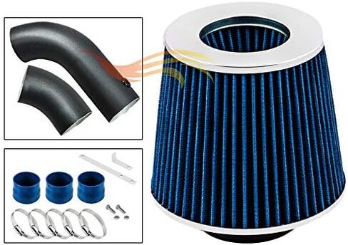 RW SERIES - MATTE BLACK PIPE BLUE - SHORT RAM INTAKE Compatible For CHEVY/GMC C10 K10 C1500 C2500 in Kuwait