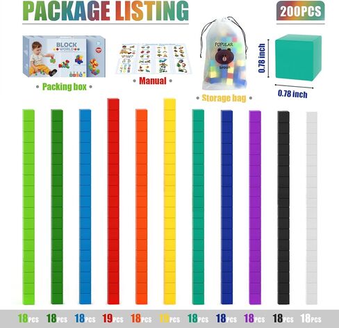 BananMelonBM 200 PCS Magnetic Blocks - Rainbow Magnetic Cubes Building Toys for Kids Ages 3-5 4-8, STEM Learning Preschool Educational Sensory Magnet Toys for Boys Girls in Saudi Arabia