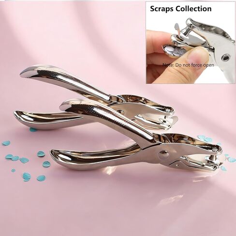 Small Single Hole Punch for Crafting - 1/8" & 1/4" One Hole Puncher, Full Metal Handheld Circle Punch for Paper Crafts in Saudi Arabia