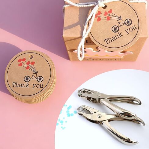 Small Single Hole Punch for Crafting - 1/8" & 1/4" One Hole Puncher, Full Metal Handheld Circle Punch for Paper Crafts in Saudi Arabia