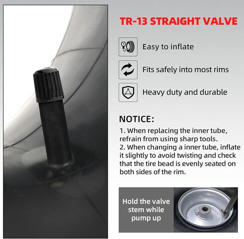 AR-PRO (4-Pack) 15x6.00-6 Tire Inner Tube, TR-13 Straight Valve Stem, Heavy-Duty Replacement Tube for ATV, Lawn Mower, Tractor, Trailer, Golf Cart & Utility Equipment in Kuwait