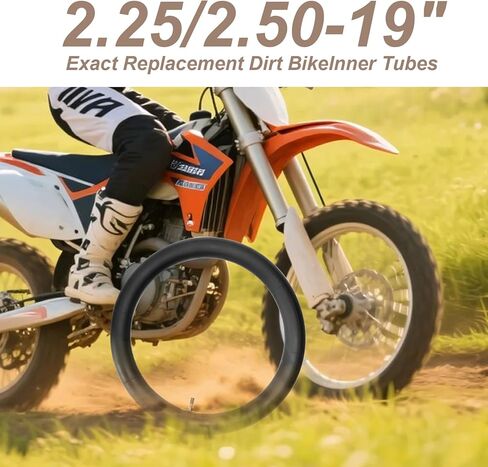 2-Pcs 2.25/2.50-19 Inner Tube, 70/100-19 Dirt Bike Inner Tube,2.25-19 2.50-19 Inner Tube with Straight Valve Stem in Saudi Arabia