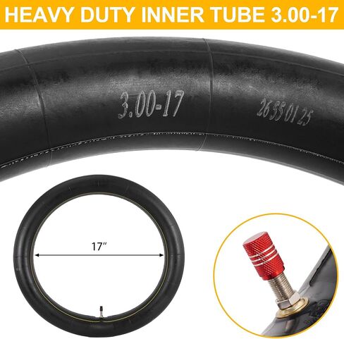 3.00-17 Heavy Duty Dirt Bike Tire, 3.00-17 Off Road Tire and Tube Set for Dirt Pit Bike Motorcycle - Front/Rear Tire - 6PR 50P TT - 1 Pack in Kuwait