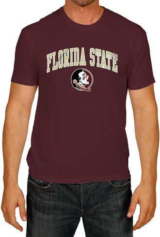 تي شيرت قطني للبالغين من Campus Colors NCAA - جودة ممتازة - طراز شبه مناسب - منتج مرخص رسميًا (NC State Wolfpack - أحمر، متوسط) in Saudi Arabia