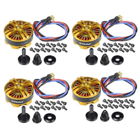 QWinOut 4108 580KV Multiaxial Brushless Motor 3-6S Multi Rotor Disc Brushless Motor Pull-2000g for RC DIY Quadcopters Multicopters Drone, Tarot FY690S 680PRO (1 Pcs) in Saudi Arabia