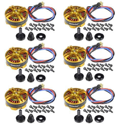 QWinOut 4108 580KV Multiaxial Brushless Motor 3-6S Multi Rotor Disc Brushless Motor Pull-2000g for RC DIY Quadcopters Multicopters Drone, Tarot FY690S 680PRO (1 Pcs) in Saudi Arabia