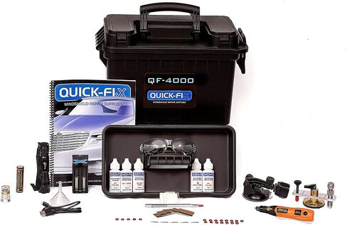 Quick-Fix Professional Windshield Repair Kit, Windshield Crack & Chip Repair Kit, Glass Scratch Remover, Cracked Windshield & Rock Chip Glass Repair Kit in Kuwait