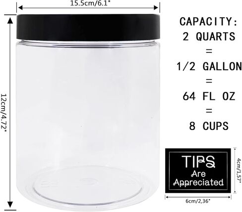 Large Coin Bank Jar, Big Clear Plastic Coin Money Tip Change Saving Piggy Jar with Black Slotted Lid, Large Plastic Coins Piggy Money Change Clear Bank for Adults Teens Kids Girls Boys in Saudi Arabia