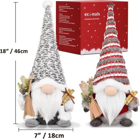 Handcraft Plush Gnome Doll for Home Decoration in Christmas and New Year, 20 Inch Cute Scandinavian Tomte Dwarf, Sweet Gift for Children and Friends (Red) in Saudi Arabia