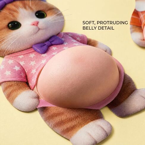 8PCS Cat Belly Door Stop, Animal Cat Door Stopper Set with Adorable Big Belly Design, Cat Belly Door Stopper, Includes Two Pairs of Regular Puppies and Kittens with Aprons in Saudi Arabia