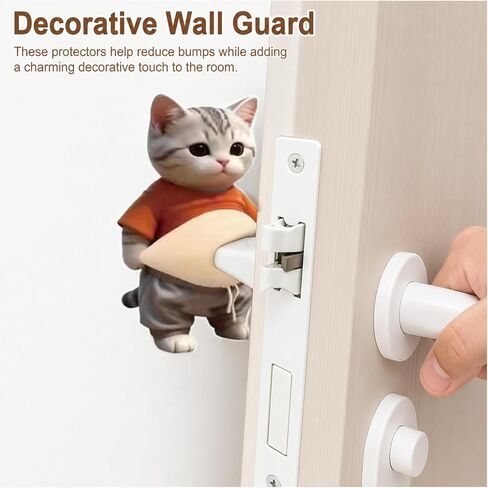 8PCS Cat Belly Door Stop, Animal Cat Door Stopper Set with Adorable Big Belly Design, Cat Belly Door Stopper, Includes Two Pairs of Regular Puppies and Kittens with Aprons in Saudi Arabia