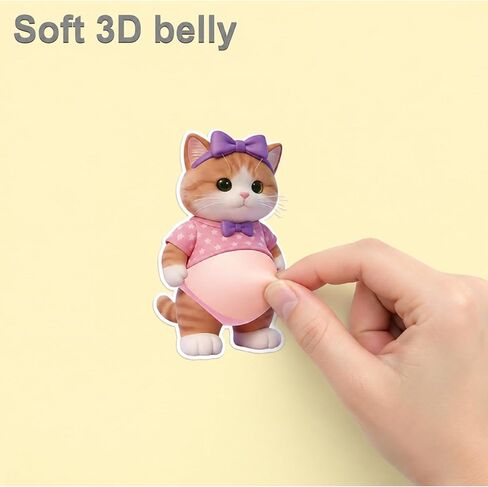 8PCS Cat Belly Door Stop, Animal Cat Door Stopper Set with Adorable Big Belly Design, Cat Belly Door Stopper, Includes Two Pairs of Regular Puppies and Kittens with Aprons in Saudi Arabia