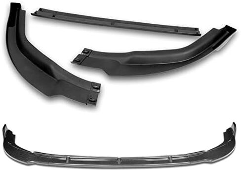 STAY-TUNED، 5 قطع ABS CS-Style طقم الجسم المصد الأمامي للشفاه + تنانير جانبية عالمية 31 بوصة × 4 بوصة، متوافقة مع 2006-2008 Honda Civic 2DR/Coupe، ملحق خارجي (مطلي بالكربون) in Kuwait