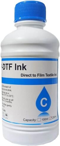 1PC 250ml DTF Pigment Ink Kit with PET Film Compatible with I3200 I1600 Xp600 Tx800 L1800 1390 L805(1PC-C) in Kuwait
