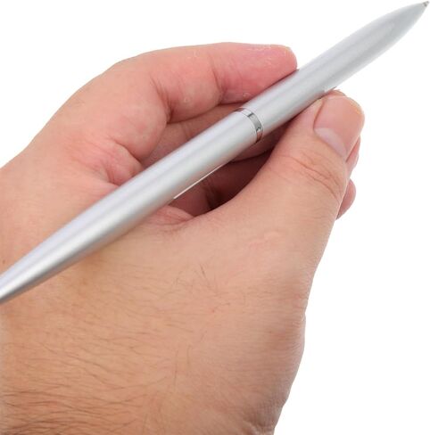 HOMSFOU Desktop Sign Pen with Silver Chain and Fixed Stand, Multi-function Professional Ballpoint Pen for Office Business, Counter Signing, and Guest Book Use in Kuwait