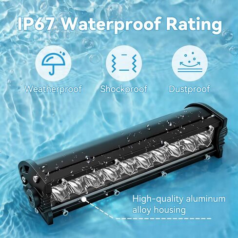EOPOAYI Dirt Bike Light Bar Kit & On Off Switch with USB Charger Port for 110cc 125cc Pit Bike CRF110 KLX110 TTR110, Universal LED Motorcycle Lightbar Headlight for 7/8" Handlebar Mini Bike ATV Parts in Kuwait