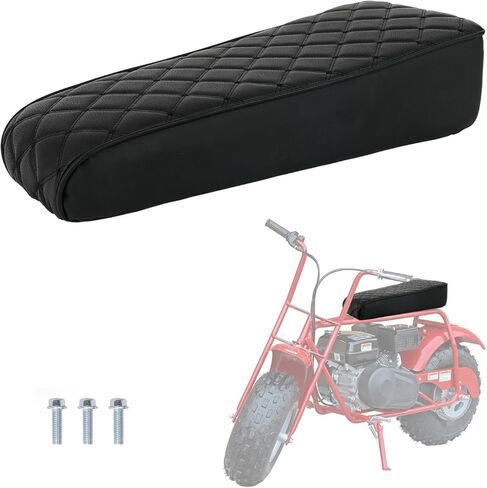 Mini Bike Seat Replacement for 19'' Coleman CT200u 196cc CT200 200cc, OEM Fit, Waterproof Black Saddle Assembly in Kuwait
