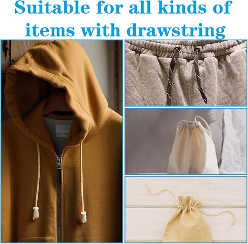 8Pcs Drawstring Threader Tool, Hoodie String Threader, Hoodie Drawstring Replacement, Spring Flexible Elastic for Pants, Sweatpants, Jackets, Trunks in Kuwait