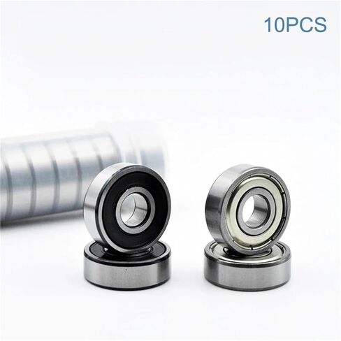 10-100 قطعة 608 606 607 609 625 626 627 628 ZZ 2RS 2Z محامل الأداء الأسطوانة تزلج لوح التزلج عجلة تحمل (607 ZZ بريميوم، 100 قطعة) in Kuwait