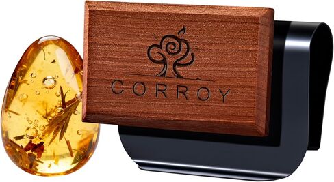 Car Air Freshener Natural Essential Oil Scent, Odor Eliminator and Purifier, Sun Visor Clip Air Freshener for Car(Starter/Amber) in Saudi Arabia