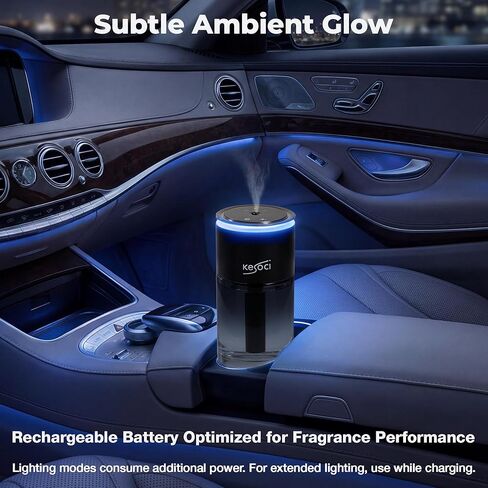 Smart Car Air Freshener Diffuser 160ML – Motion Sensor Activation, Car Fresheners Long Lasting with 3 Spray Modes, Car Diffuser Air Freshener with Rechargeable Battery for Cup Holder (Classic Cologne) in Kuwait