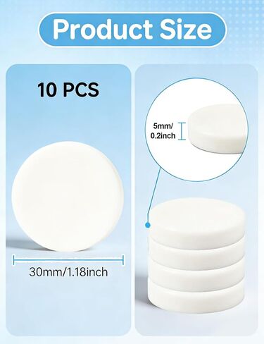 10 Packs Aroma Tablets,5 Scents Air Vent Clip Freshener Refills, Solid Fragrance Replacement Pads Long Lasting Freshener for Bedroom,Bathroom,Swamp Cooler(Cedar,Lemon,Ocean,New Car,Lavender) in Saudi Arabia