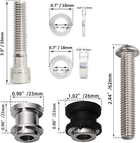 Softail Sissy Bar Docking Hardware Kits for Harley 2018-2025 Softail Fat Boy Street Bob Standard Low Rider FLFB, FXBR, FLHC, Slim FLSL, FXBB, FXFBS, FLSB, FXLR, FXST, Holdfast Backrest Mount Bolts in Kuwait
