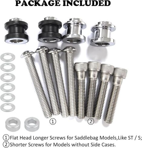 Softail Sissy Bar Docking Hardware Kits for Harley 2018-2025 Softail Fat Boy Street Bob Standard Low Rider FLFB, FXBR, FLHC, Slim FLSL, FXBB, FXFBS, FLSB, FXLR, FXST, Holdfast Backrest Mount Bolts in Kuwait