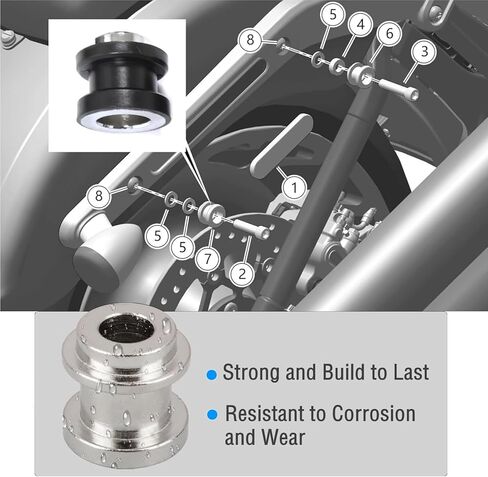 Softail Sissy Bar Docking Hardware Kits for Harley 2018-2025 Softail Fat Boy Street Bob Standard Low Rider FLFB, FXBR, FLHC, Slim FLSL, FXBB, FXFBS, FLSB, FXLR, FXST, Holdfast Backrest Mount Bolts in Kuwait