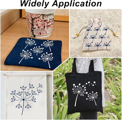 FREEBLOSS 8pcs Sashiko Stencils Plastic Sashiko Template Square Dandelion Embroidery Patterns Drawing Line Templates for Sewing Hand Quilting 5.5"/8.7" in Kuwait