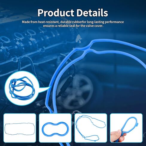 VS50625R Valve Cover Gasket Set Fits for 2006-2023 Dodge Challenger Charger Durango Magnum Ram 1500 2500 3500 Jeep Grand Cherokee Commander Chrysler 300, 5.7L 6.1L 6.2L 6.4L, Replace VS50380 in Kuwait