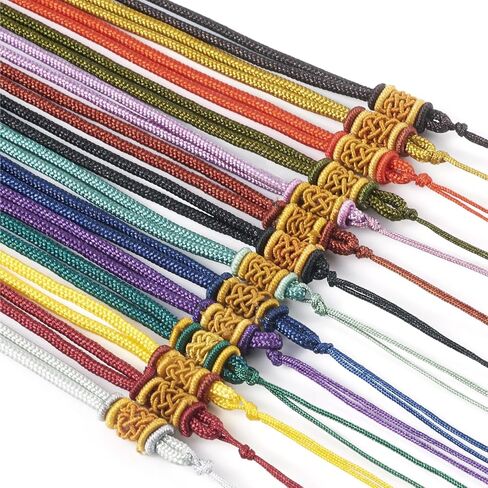 14pcs Necklace Making Cords Braided Nylon Thread 66cm Long Necklace Pendants Rope 14 Color for DIY Jewelry Making in Kuwait